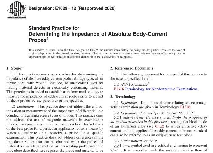 ASTM E1629-12(R2020) pdf download