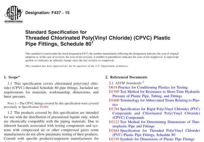 ASTM F437-15 pdf download