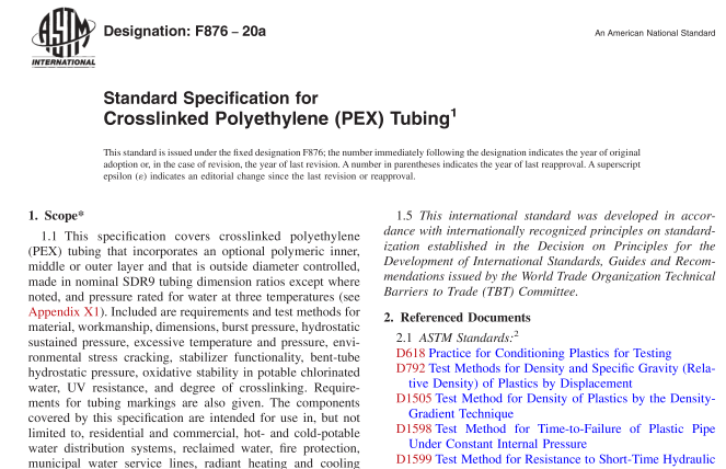 ASTM F876-20b pdf download