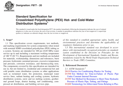 ASTM F877-20 pdf download