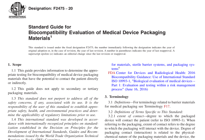 ASTM F2475-20 pdf download