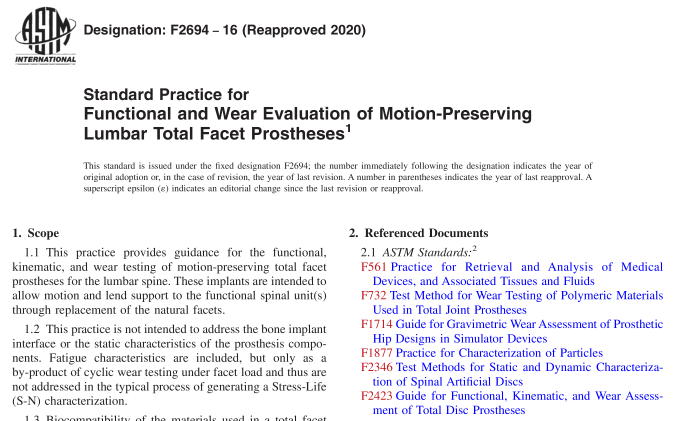 ASTM F2694-16(R2020) pdf download