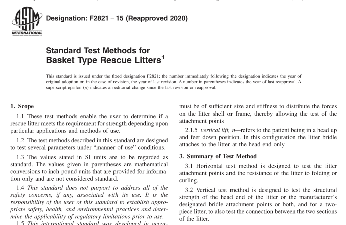 ASTM F2821-15(R2020) pdf download