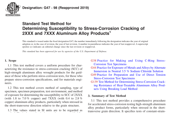 ASTM G47-98(R2019) pdf download