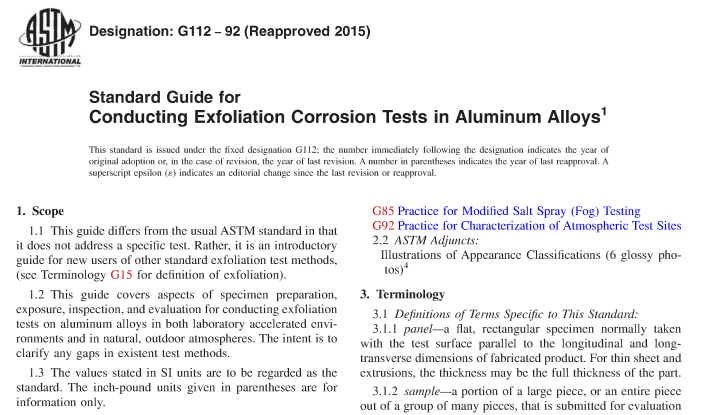 ASTM G112-92(R2015) pdf download