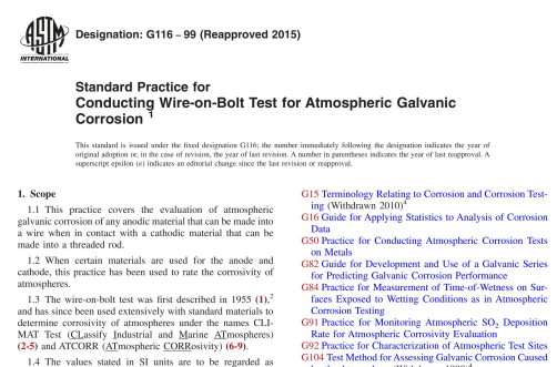 ASTM G116-99(R2015) pdf download