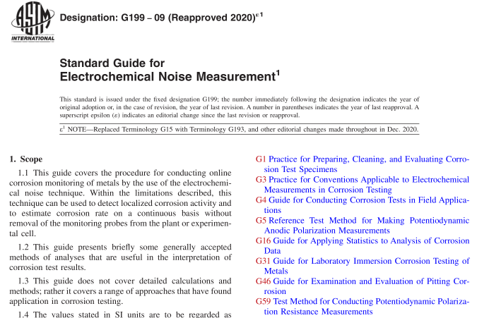 ASTM G199-09(R2020) pdf download
