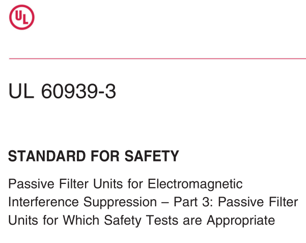 UL 60939-3:2017 pdf download