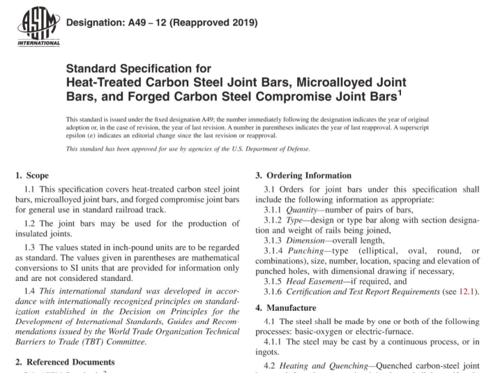 ASTM A49-12(R2019) pdf download