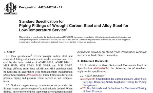 ASTM A420-19 pdf download