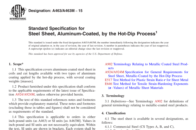 ASTM A463-15 pdf download