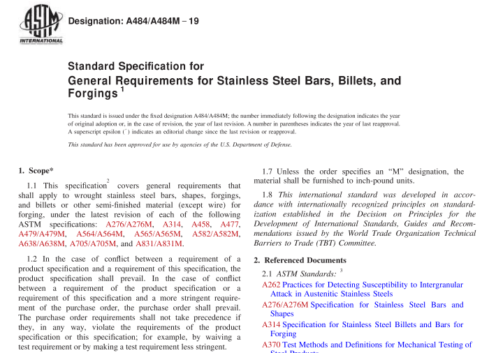 ASTM A484-19 pdf download