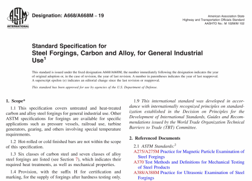 ASTM A668-19 pdf download