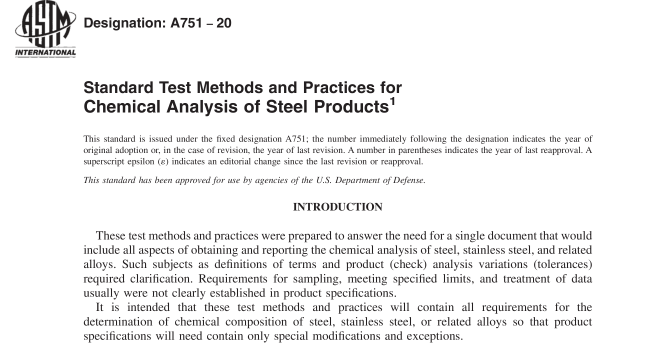 ASTM A751-20 pdf download