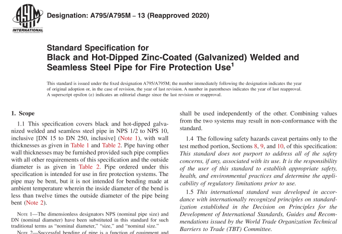 ASTM A795-13(R2020) pdf download