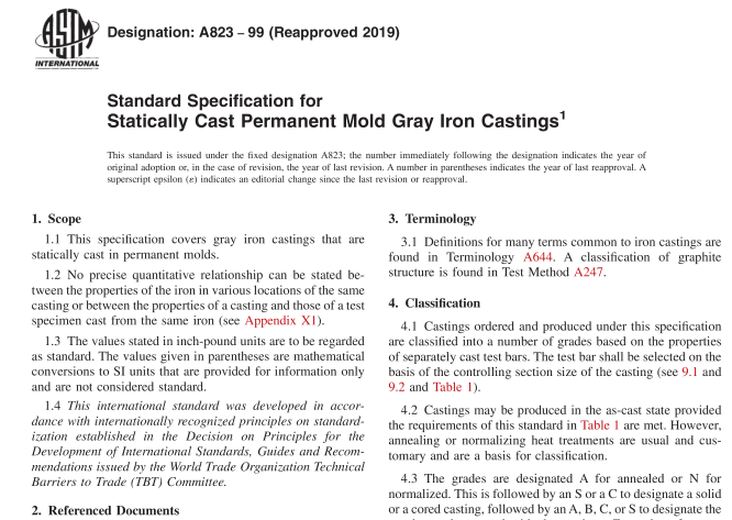 ASTM A823-99(R2019) pdf download