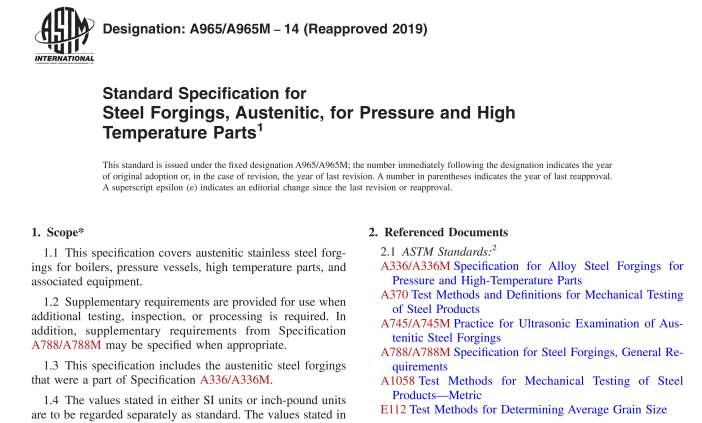 ASTM A965-14(R2019) pdf download