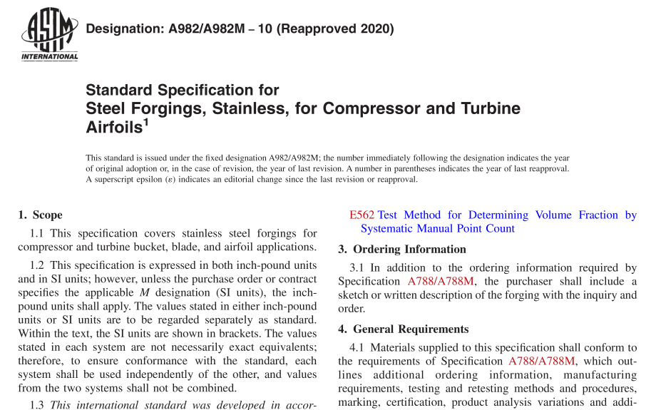 ASTM A982-10(R2020) pdf download