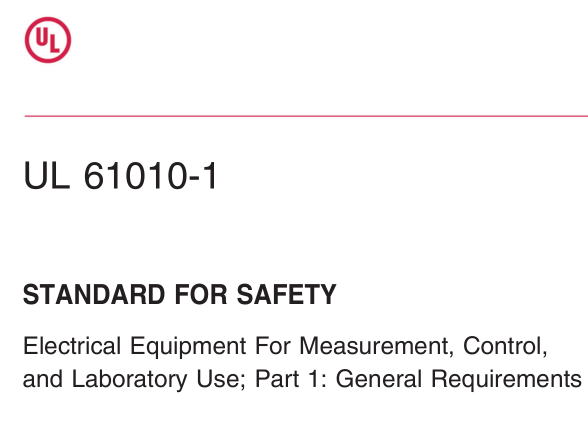 UL 61010-1:2018 pdf download