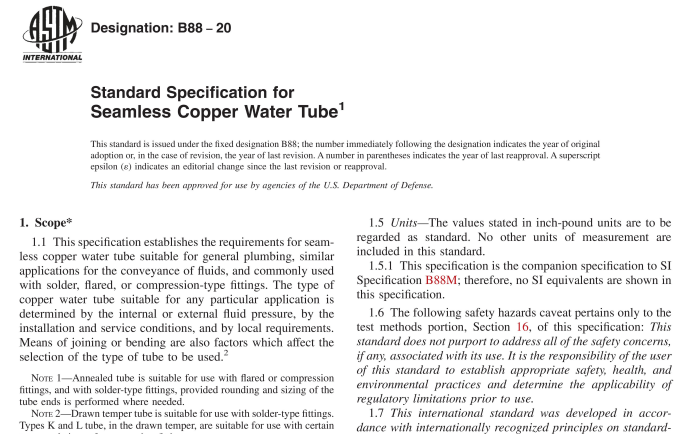 ASTM B88-20 pdf download