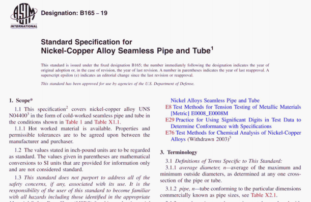 ASTM B165-19 pdf download