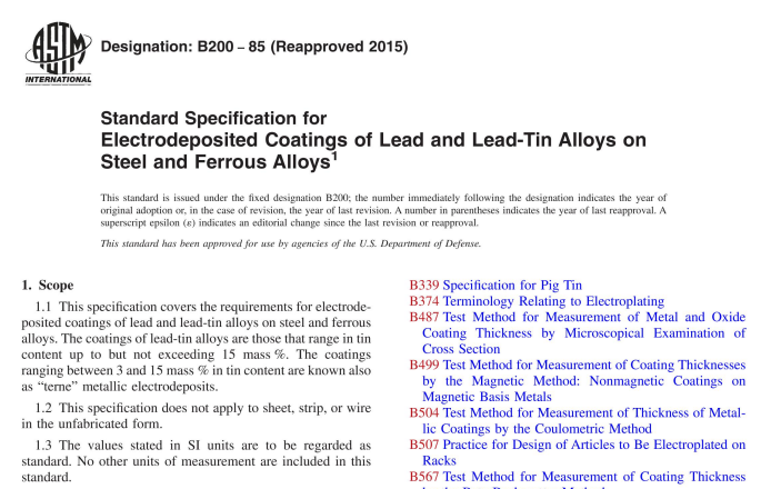 ASTM B200-85(R2015) pdf download