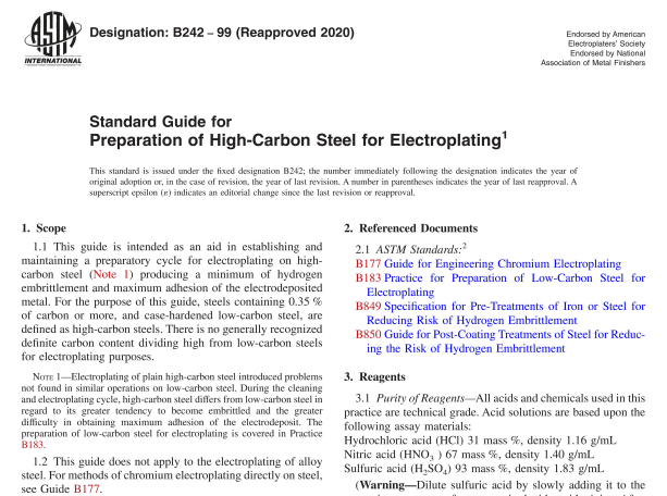 ASTM B242-99(R2020) pdf download