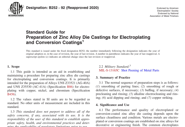 ASTM B252-92(R2020) pdf download
