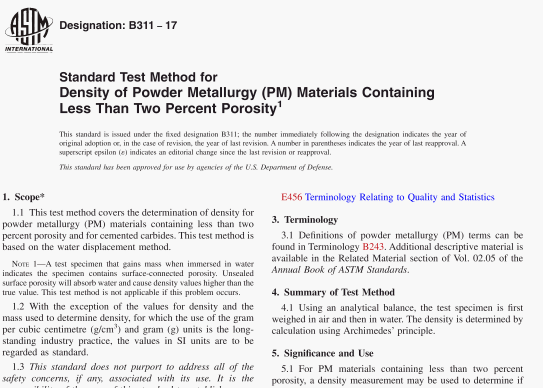 ASTM B311-17 pdf download