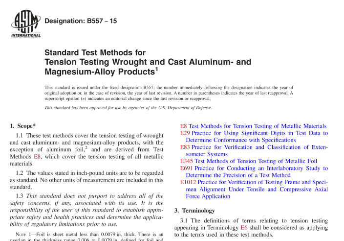 ASTM B557-15 pdf download