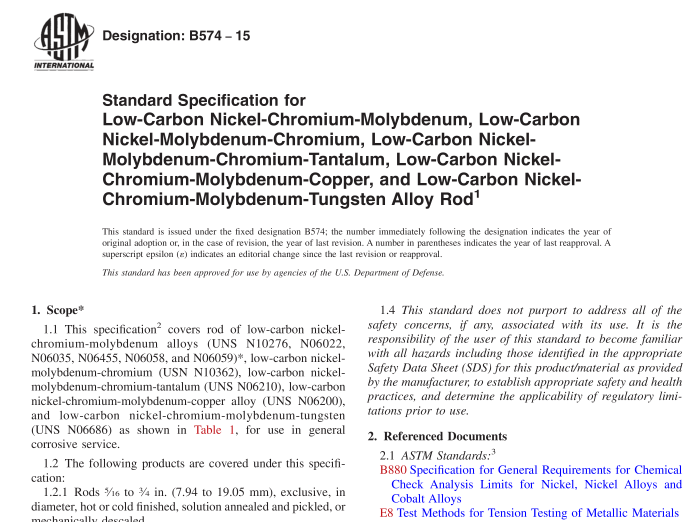 ASTM B574-15 pdf download