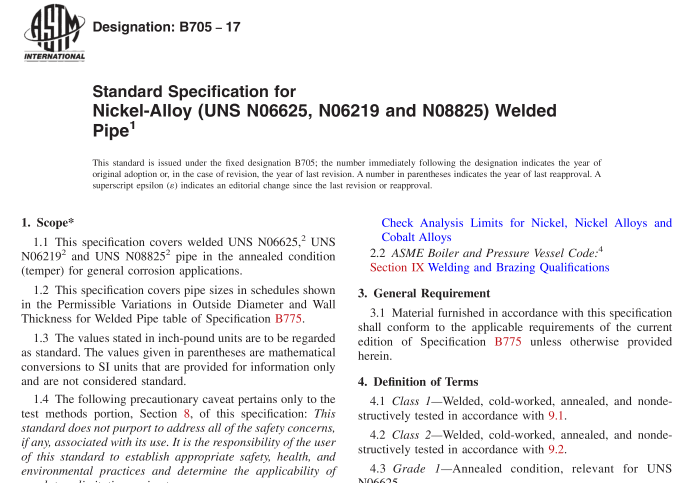 ASTM B705-17 pdf download