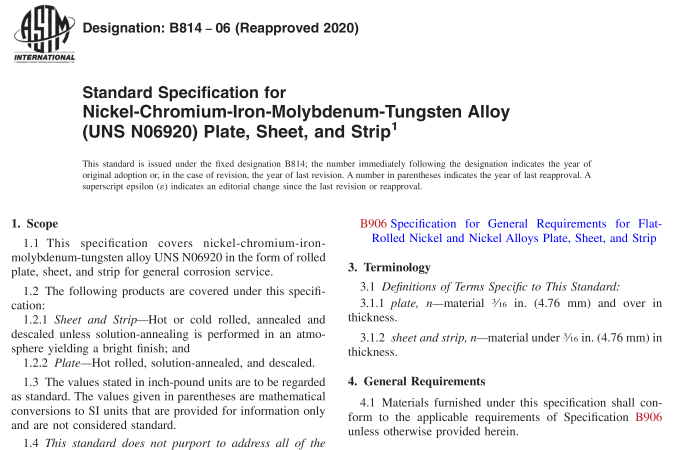 ASTM B814-06(R2020) pdf download