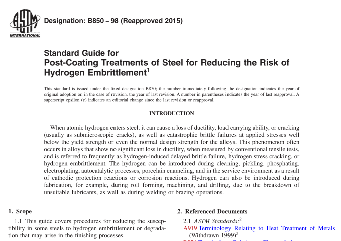ASTM B850-98(R2015) pdf download