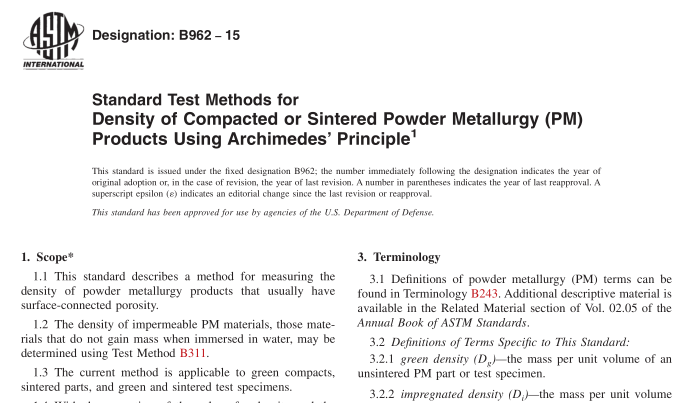 ASTM B962-15 pdf download