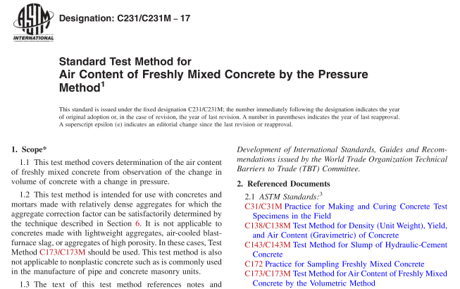 ASTM C231-17 pdf download