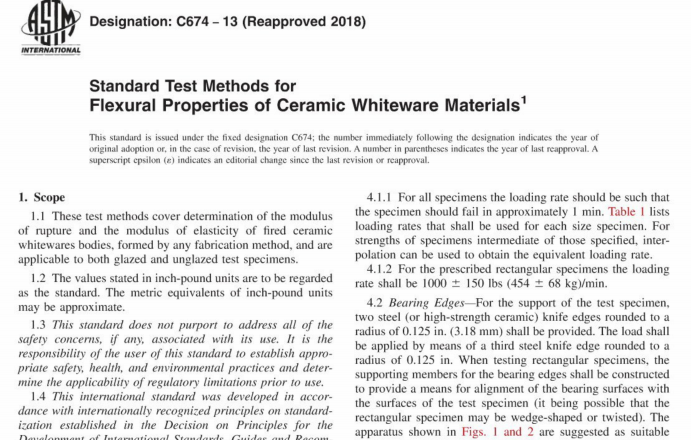 ASTM C674-13(R2018) pdf download