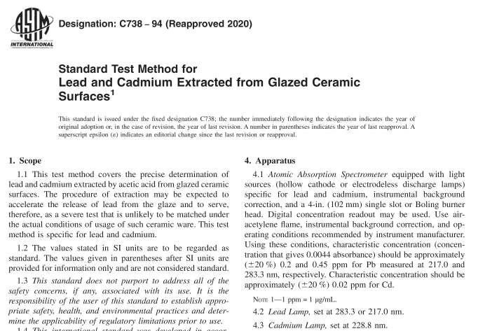 ASTM C738-94(R2020) pdf download