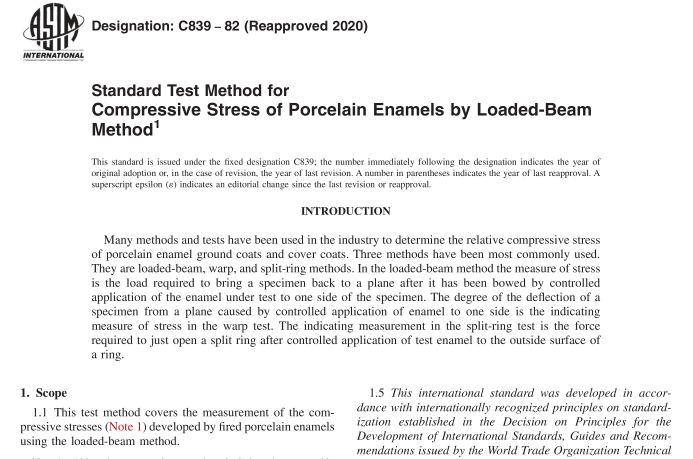ASTM C839-82(R2020) pdf download