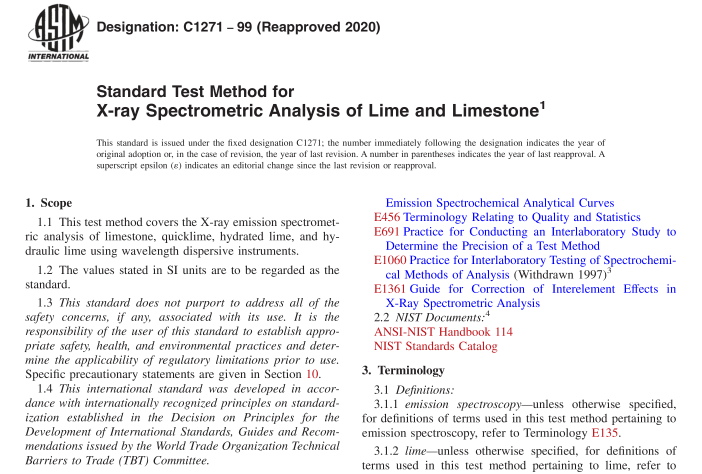 ASTM C1271-99(R2020) pdf download