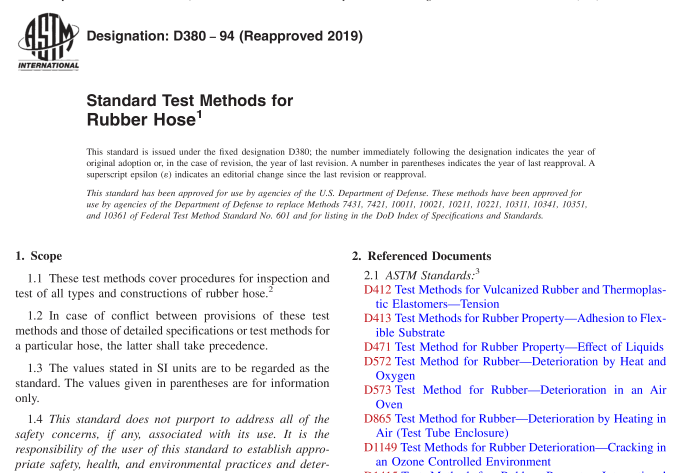ASTM D380-94(R2019) pdf download