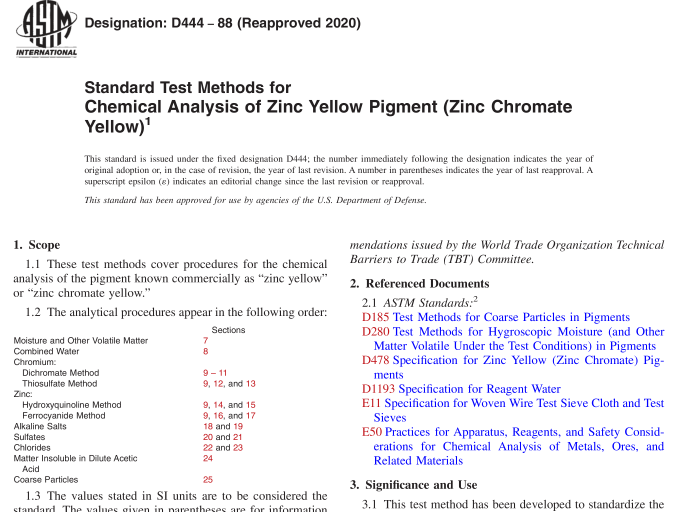 ASTM D444-88(R2020) pdf download