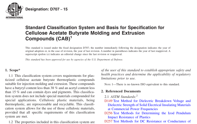 ASTM D707-15 pdf download