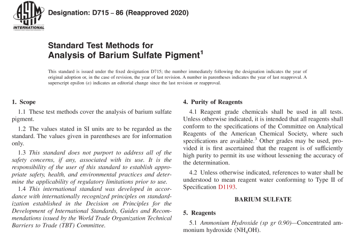 ASTM D715-86(R2020) pdf download