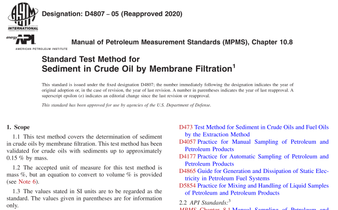 ASTM D4807-05(R2020) pdf download