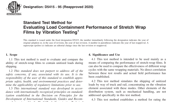 ASTM D5415-95(R2020) pdf download