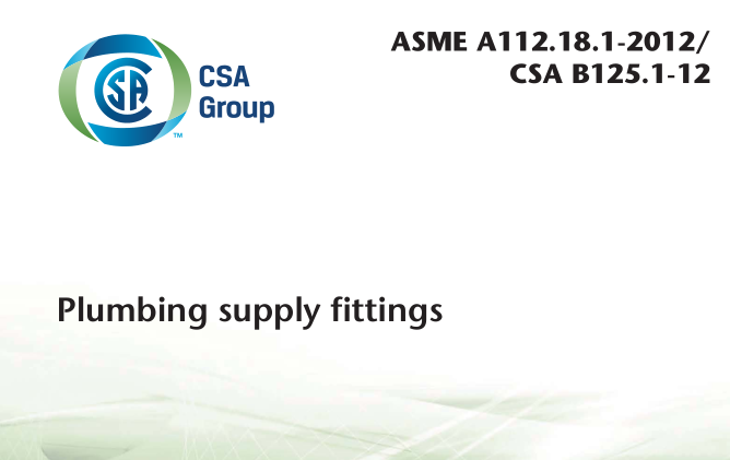 ASME A112.18.1:2012 pdf download