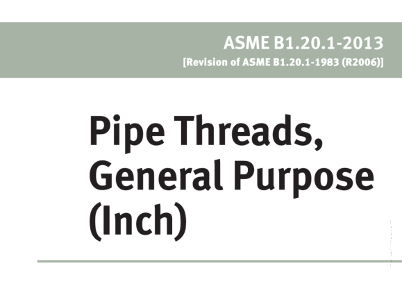 ASME B1.20.1:2013 pdf download