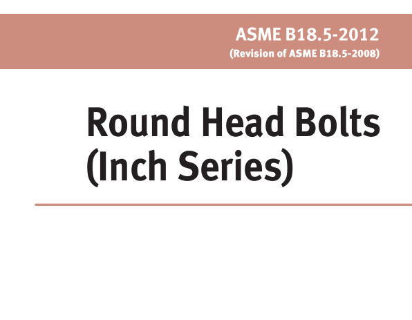 ASME B18.5:2012 pdf download