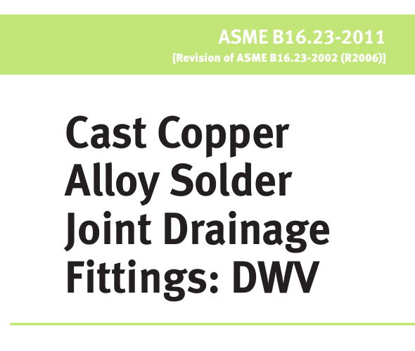 ASME B16.23:2011 pdf download